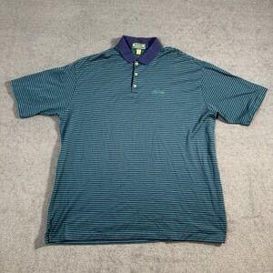 Rare Vintage Sea Island GA Branded Striped Polo Shirt Men's Size XLarge USA Made